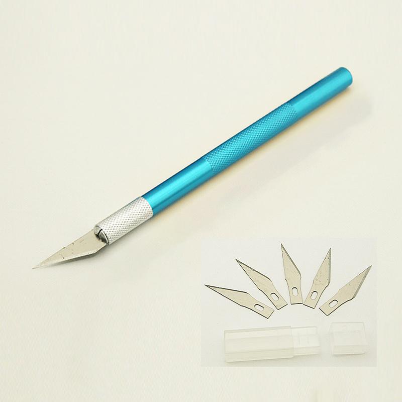 Металлический скальпель, нож, набор инструментов, противоскользящие лезвия, гравировальные ножи для поделок, печатная плата мобильного телефона, хобби, ремонт, ручные инструменты