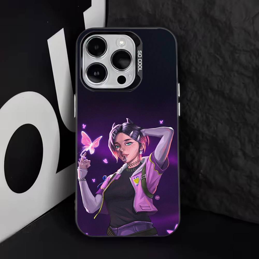 Чехол для телефона Clove V-Valorant-S для iPhone 17,16,15,14,13,12,11,Pro,Max,Plus,E,Air,Mini Черный ТПУ Чехол