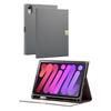 Elecom IPad Mini7 (A17 Pro 2024) Mini6 6th Generation Flap Case Soft Leather &me Apple Pencil Storage Free Angle Charcoal Gray TB-A23SWVJMGY