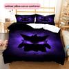 Gengar Cartoon Pattern Bedding Home Decoration Birthday Gift (1 * duvet cover + 2 * pillowcase, without core)