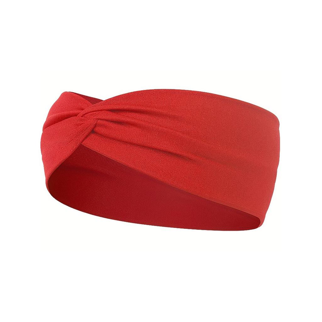 Женская эластичная повязка на голову для занятий йогой Cross-Border Sports — впитывающий пот и широкополый аксессуар для волос.