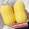 1-5Pcs Funny Peanut Shape Stress Ball Decor Ornaments Squeeze Squishy Toy Buttery-Soft Feel Fidget Toy Sensory For Kids & Adults