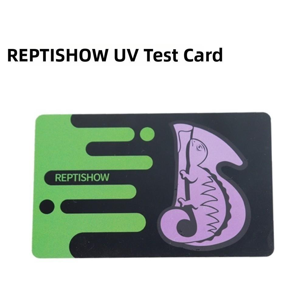 Reusable UVB Test Card Compact Size Reptile UV Meter Durable UV Test Card Breeding Enthusiasts