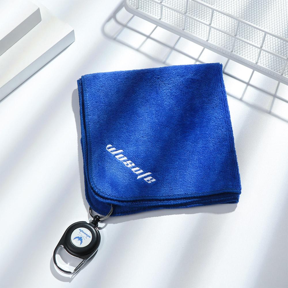 Cotton High Water Absorption Microfiber With Carabiner Hook Cleans Clubs Cleaning Towels Golf Towel