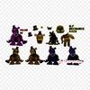 Five Nights At Freddy's 2 Five Nights At Freddy's 4 Animatronics Iron-on Transfers For Clothing Tshirt Bag Heat Transfer Stickers Iron On Patches