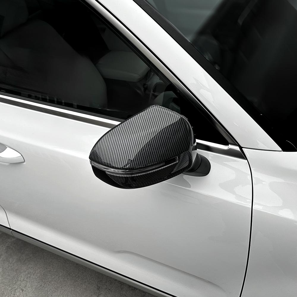 For Kia Telluride 2020-2025 2pcs Bright Black Side Door Rearview Mirror Cover Trim Accessories LHD/RHD