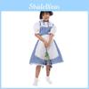 Косплей-платье крестьянки для девочек из полиэстера для Хэллоуина и костюмированных вечеринок
