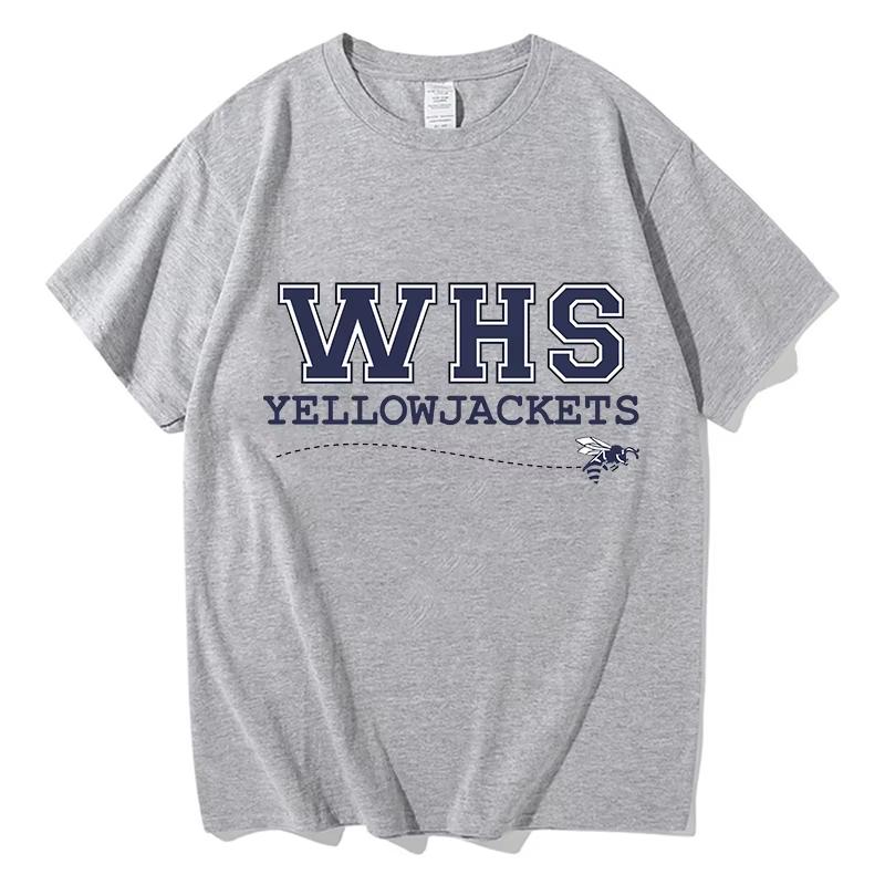 2026 WHS Yellowjackets Футболка Kpop Унисекс Рубашка Летний Мерч Футболка Kpop Хлопковая Футболка Kpop Харадзюку Принт Топ Футболки Футболка Одежда Короткий Рукав
