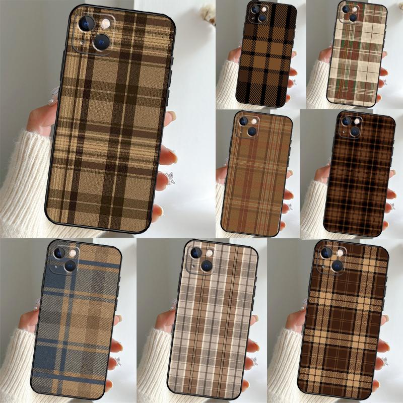 Коричневый Клетчатый Чехол Для Samsung Galaxy M35 M55 M15 M56 M36 M16 M31 M11 M13 M53 M12 M32 M52 M14 M34 M54 M06