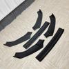 Car Front Bumper Lip Spoiler Splitter Diffuser For Ford Fiesta MK8 ST ST-line 2017-2021 Pre-LCI ABS Gloss Black Bodykits Tuning