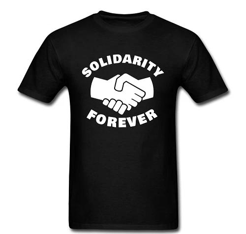 Solidarity Forever Peace T shirt tee Protest anarchy anarchist hand shake