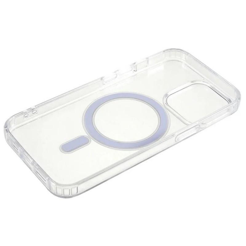 Для iPhone 12 Pro 6,1 дюйма Прозрачный чехол Совместимый с MagSafe WANLONFENG Серия LM2 Чехол для телефона (Большое отверстие для линзы)
