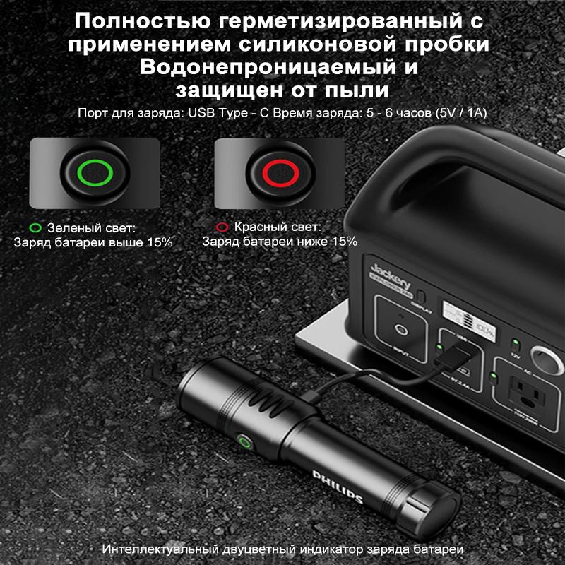 Philips Магнитный фонарик с зумом SFL2508