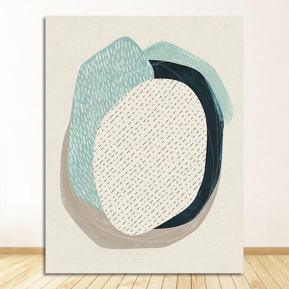 Poster Wall Art Canvas Painting Nordic Posters Prints Pictures For Living Room Home Decor Dot Abstract Line Color block