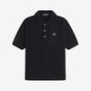 FRED PERRY [Womens] Textured Knit Shirt - Black Afpf2531113-102