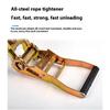 Car Tie Down Straps Truck Straps Wear-Resistant Thickened Self-Locking Rope Tightener Heavy Duty Cargo Straps Car Accessories