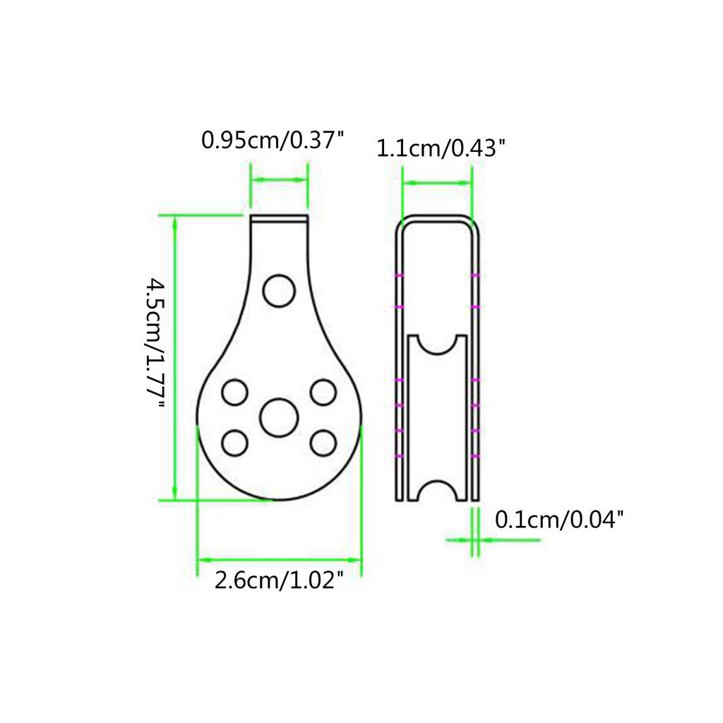 M25 Single Pulley Block(25mm) Stainless Steel Hanging Wire Pulley Roller Swivel Lifting Wire Rope Cable Towing Wheel