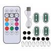 Универсальный беспроводной RGB LED стробоскоп для мотоцикла, водонепроницаемый, с пультом дистанционного управления, для мотоциклов, самолетов, предупреждающие огни
