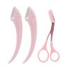 Facial Hair Removal Cosmetic Accessories Eyebrow Trimmer Set Eyebrow Scissors with Comb Makeup Tools Eyebrow Trimming