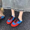 Women's Shoes Slippers 2025 Summer New Color Matching Comfortable and Lightweight Flat-bottomed Bag Head Slippers Versatile Cool Slippers