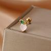 Fashion Stainless Steel Mini Zirconia Stud Earrings For Women Luxury Cute Fruits Helix Tragus Piercing Earrings Party Jewelry