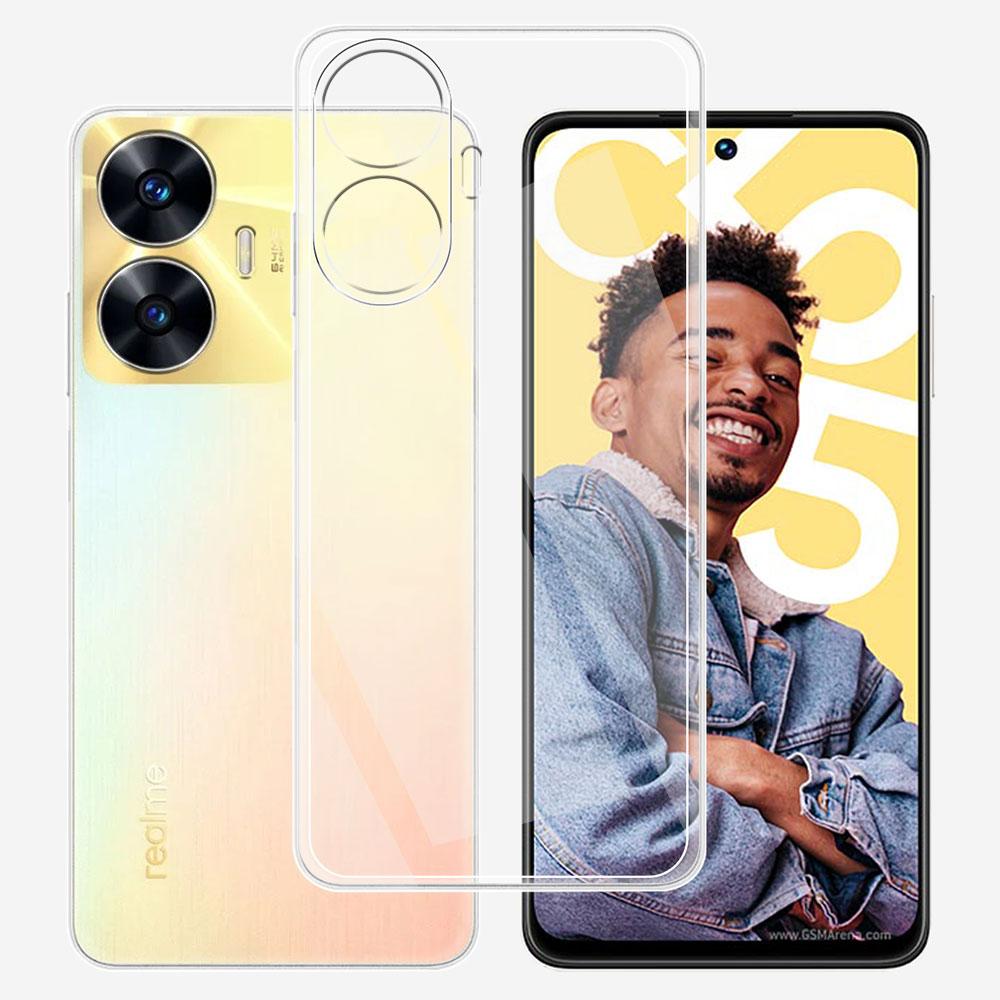 Чехол для Realme C55 6,72 дюйма, прозрачный, ультратонкий, силиконовый, мягкий, из ТПУ, чехол для Realme C55, чехол для Realme C55 C 55 Fundas
