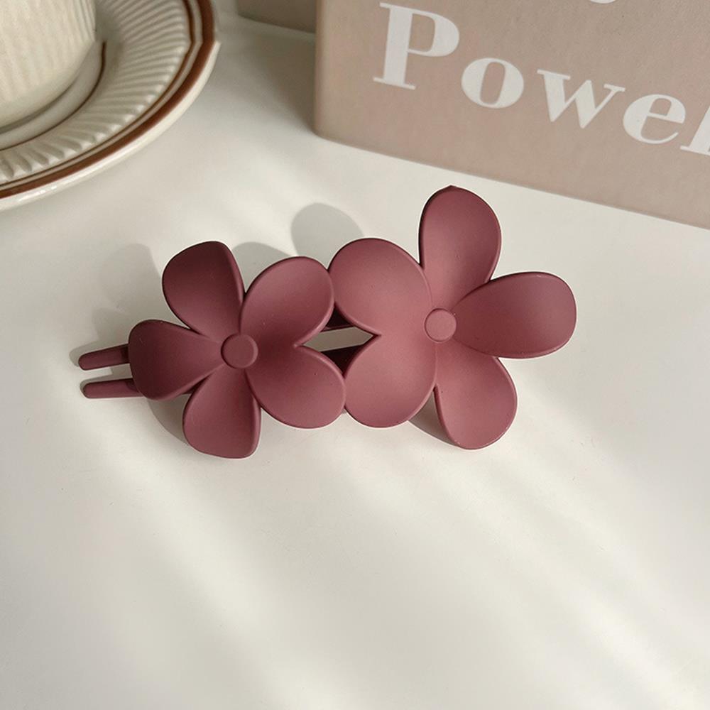 Frosted Flower Hair Clip Claws Matte Hair Claw Clips For Women Girls Thin Thick Curly Hair Girls Kids Hair Accessories Barrettes