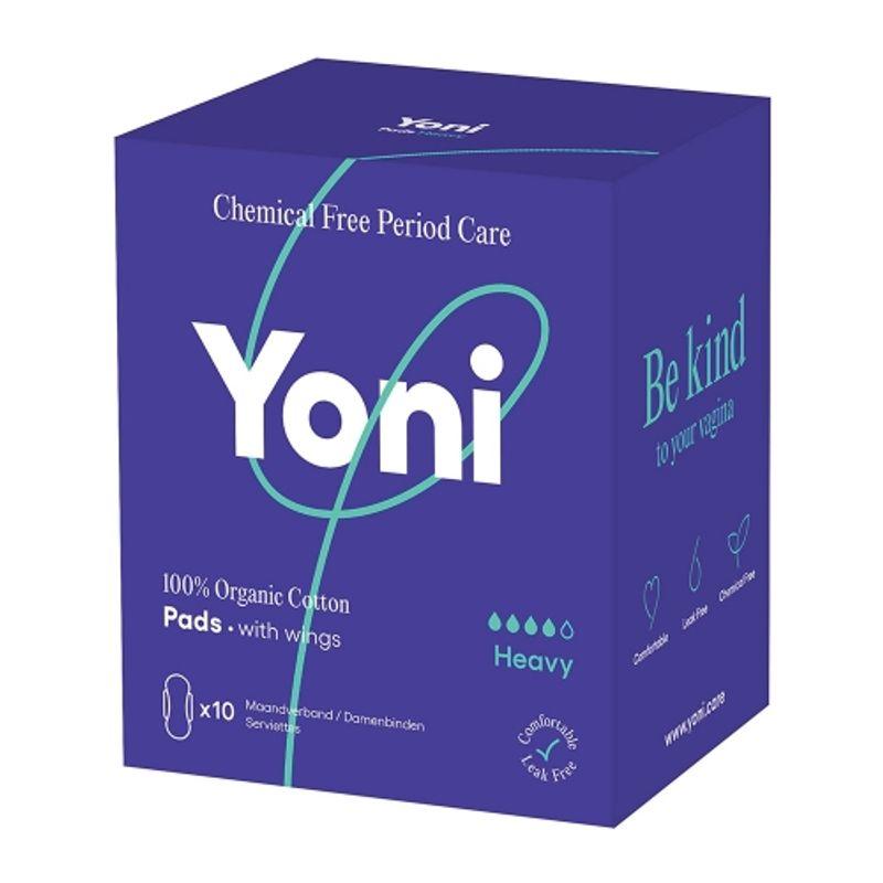 Крыловидные Yoni для обильных выделений (большой) 10-Pack