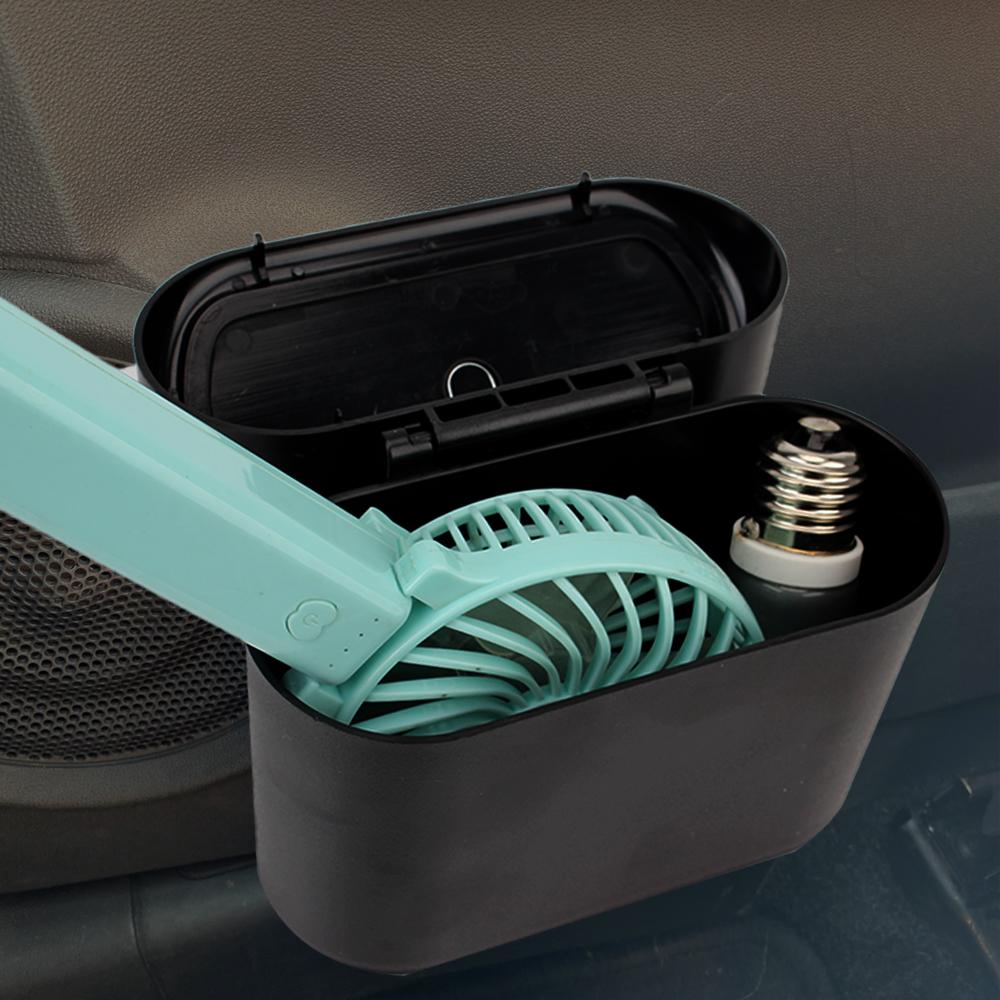 Pressing Type Trash Can Auto Interior Accessories Car Trash Bin Black Hanging Vehicle Garbage Dust Case ABS Storage Box