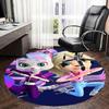 Colorful Chair Mat Round Carpet - Cute Cartoon Design for Home Decor