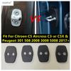 Декоративная крышка-колпачок на замок двери автомобиля Аксессуары для Citroen C5 Aircross C3-xr C5X и Peugeot 301 508 2008 3008 5008 2017 - 2024