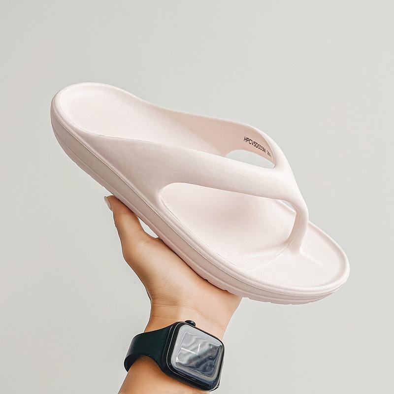 Мужские летние новые шлепанцы простые однотонные сандалии-щипки для пар для ношения на морском побережье пляжные сандалии для