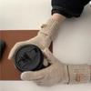 Корейские высококачественные вязаные перчатки для женщин без пальцев, перчатки с защитой для сенсорного экрана, простые моющиеся перчатки с полными пальцами