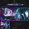 Аниме Хацунэ Мику One Piece Seven s RGB Коврик для мыши Супербольшой Киберспорт Анимация Игра Аниме Fps Настольный коврик