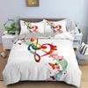 Music Note Print Bedding Set Psychedelic Duvet Cover Set Polyester Quilt Cover EU Double King Size Adult Kids Bed Accessories