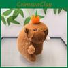 And Charming Brown Pink Capybara Plush Doll Bubble Blowing Keychain Kids For