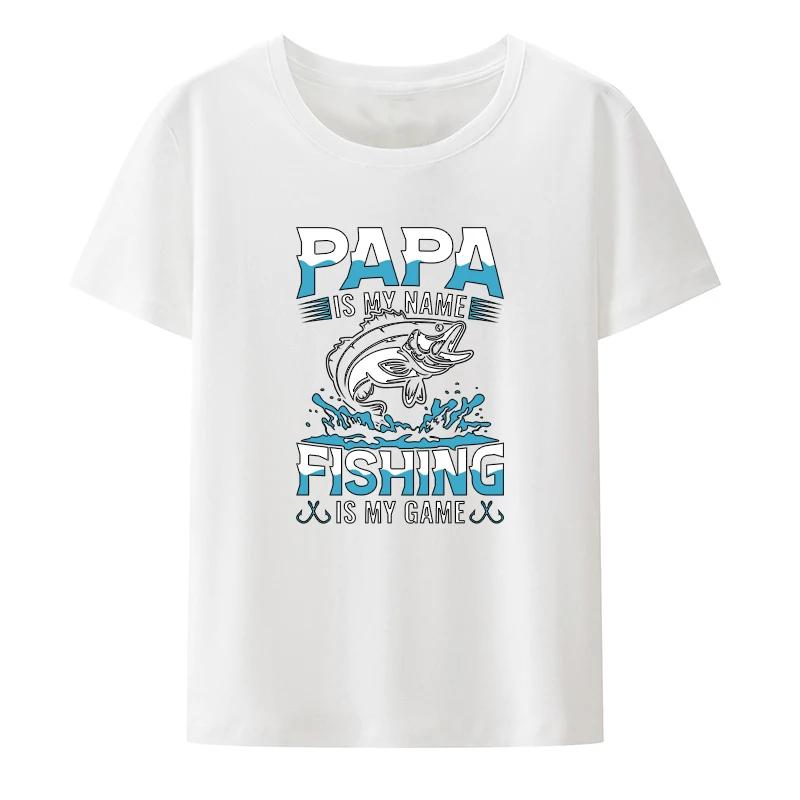 Funny MILF Man I Love Fishing Print T Shirt UnisexShort-sleev Comfortable Loose Breathable Camisetas Humor Casual Streetwear