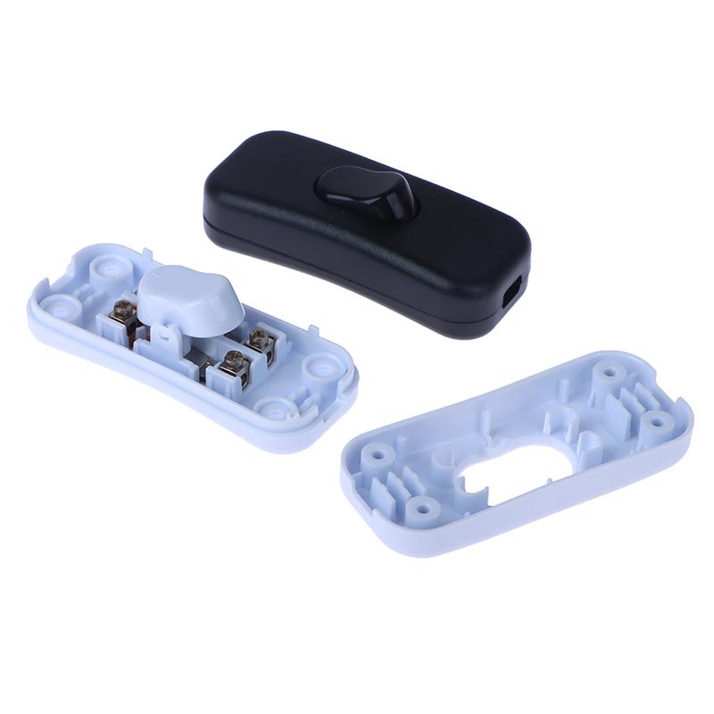 1Pc Light Switch Ac 250V On/Off Table Desk Lamp Cord Toggle Rocker Switches Control For Led Lights Wiring Electric Switch