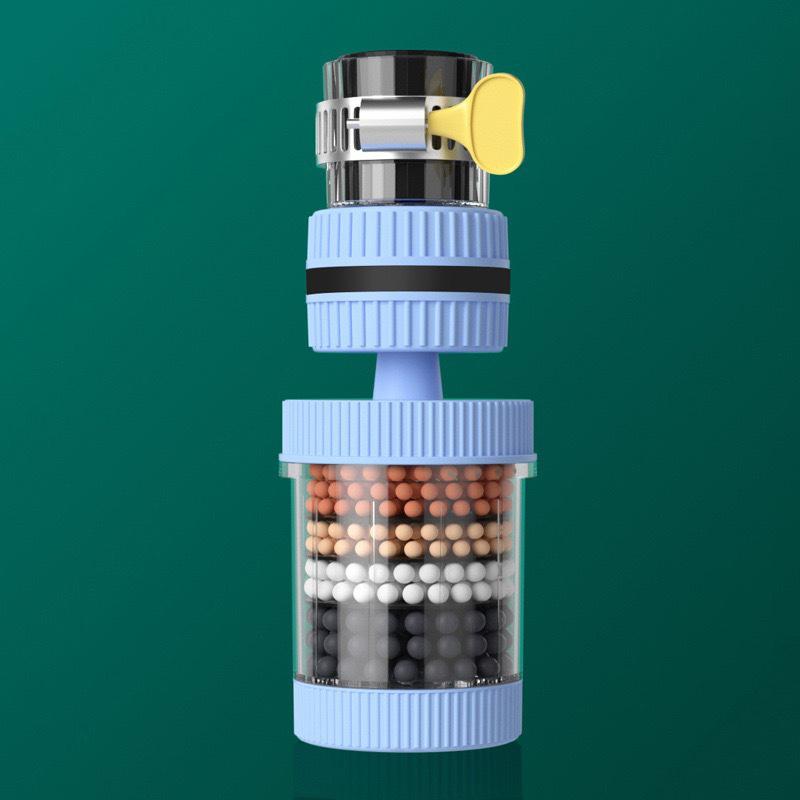 6-слойный фильтр для воды, очиститель крана, вращение на 360°, универсальный аэратор для крана, насадка-смеситель, барботер для кухни и ванной комнаты