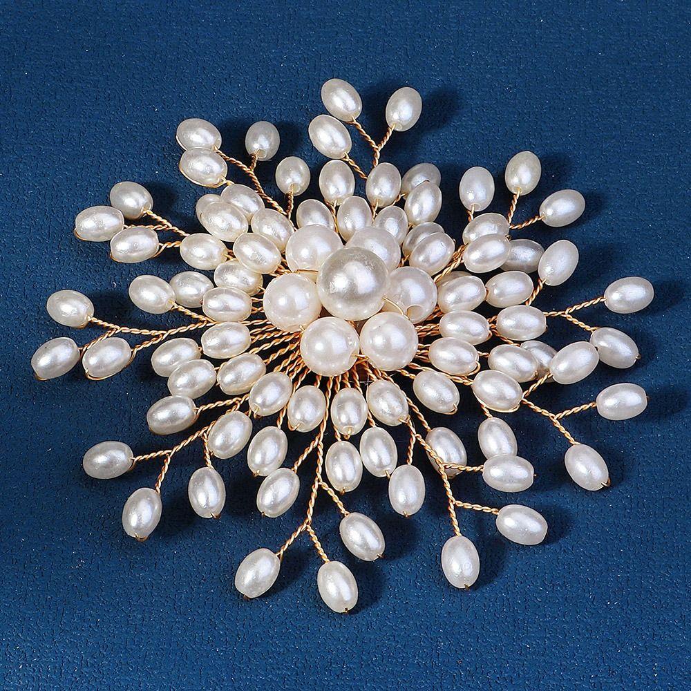 Korean Style Pearls Badge Elegant Luxury Sense Brooch Clothes Accessories Suit Collar Pin Women