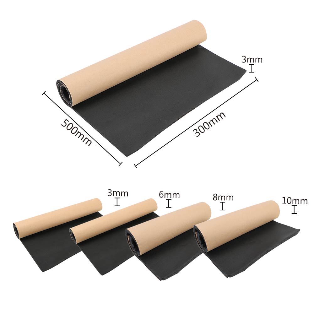 Car Truck Sound Insulation Cotton Heat Closed Cell Foam Anti-noise Interior Accessories 3/6/8/10mm Thickness Car Sound Proofing Deadening Mat 50x30cm