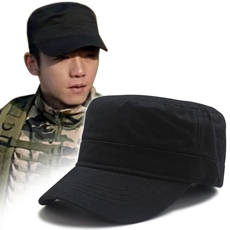 Large Size Flat Top Hat Men's Hat Big Head Circumference Four Seasons Pure Cotton Cloth Duck Tongue Baseball Cap Casual