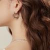 Серьга-обруч - Маленькая, Минималистичная, Серьги-клипсы в ретро-стиле - Уникальный дизайн, Высококачественные серьги
