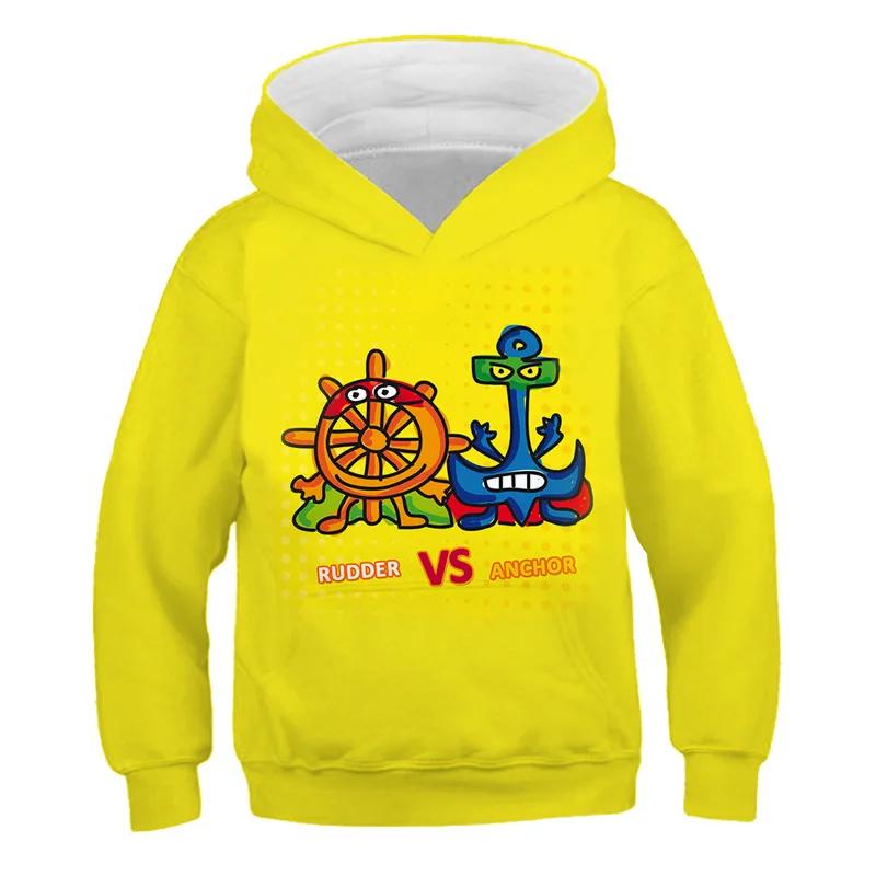 Дети Super Zings Красные повседневные толстовки с капюшоном для мальчиков и девочек с мультяшным принтом Пуловеры Весна Осень Дети Аниме Игра Superzings Толстовка