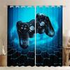 Game Handle Gamepad Video Gamer Switch Window Curtain Blinds For Living Room Kids Bedroom Bathroom Kicthen Door Home Decor2Pcs