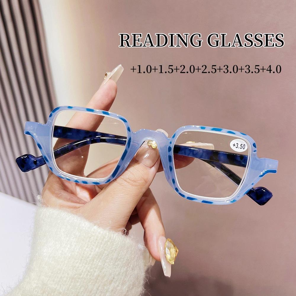 Fashion Small Frame Eye Protection Reading Glasses Unisex Ultra Light Prebyopia Eyewear Trend Classic Brand Far Sight Glasses