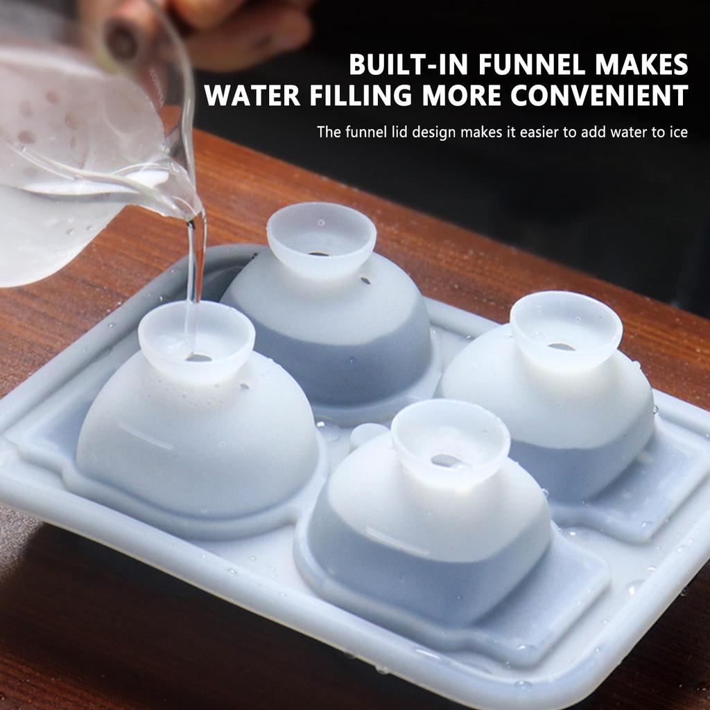 Силиконовая форма для ледяных шаров в виде черепа, гибкие подставки для кубиков льда, без BPA, подставки для льда для морозильной камеры, аппарат для изготовления ледяных шаров в виде головы черепа для коктейлей