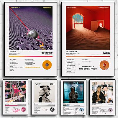 Поп-группа певица Tame Impala постеры Currents музыкальная обложка альбома эстетические картины для комнаты холст живопись искусство домашний декор стен