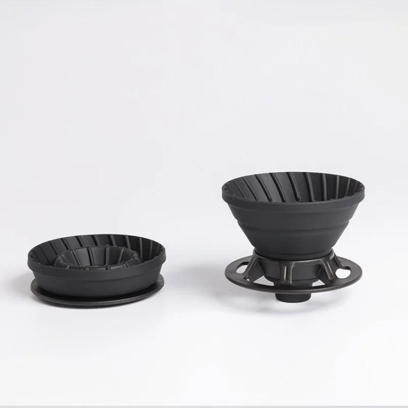 Пищевой силиконовый фильтр для кофе, портативная кофейная фильтр-чашка для капельного кофе, складная многоразовая кофейная смарт-чашка для торта