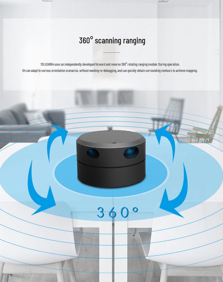 YDLIDAR G4 EAI LiDAR Sensor Module for Positioning and Navigation
